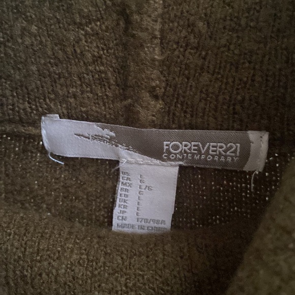 Forever 21 Cowl Neck Sweater Dress Size Large - Picture 3 of 5